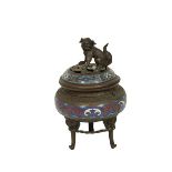 Asian Cloissone Incense Burner