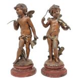 After Moreau Cherub Figures, Pair