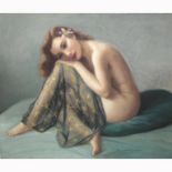 20th C. Female Nude Signed Joan Mayor