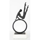 Contemporary Iron Sculpture of Acrobat