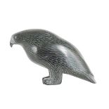 Samwillie Iqaluq (1925-1993) Inuit Soapstone Hawk