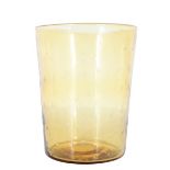 Steuben Amber Bubble Glass Vase