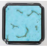 Sterling Silver and Turquoise Snuff Box