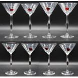 Set of (8) Steuben Cocktail Glasses