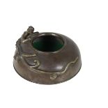 Chinese Bronze Dragon Brush Pot