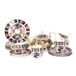 (19)Pc English Imari Porcelain Tea Service