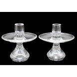 Pair of Steuben Glass Candle Holders