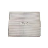 Sterling Silver Cigarette Case, 4 OZT