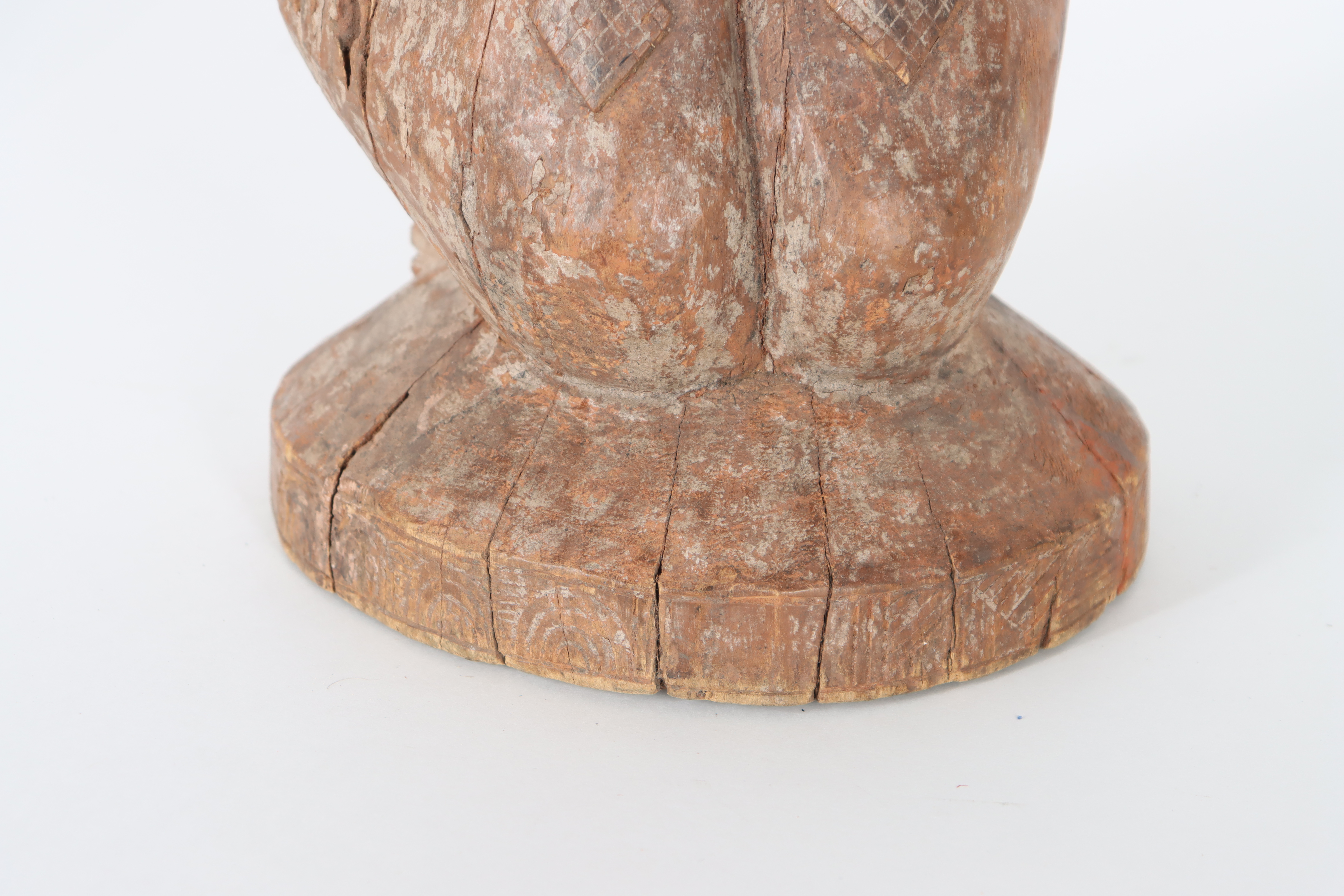 African Hand Carved Wooden Fertility Sculpture - Image 12 of 18