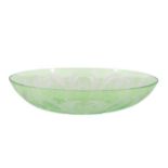 Steuben Oval Bowl w/ Floral Motif