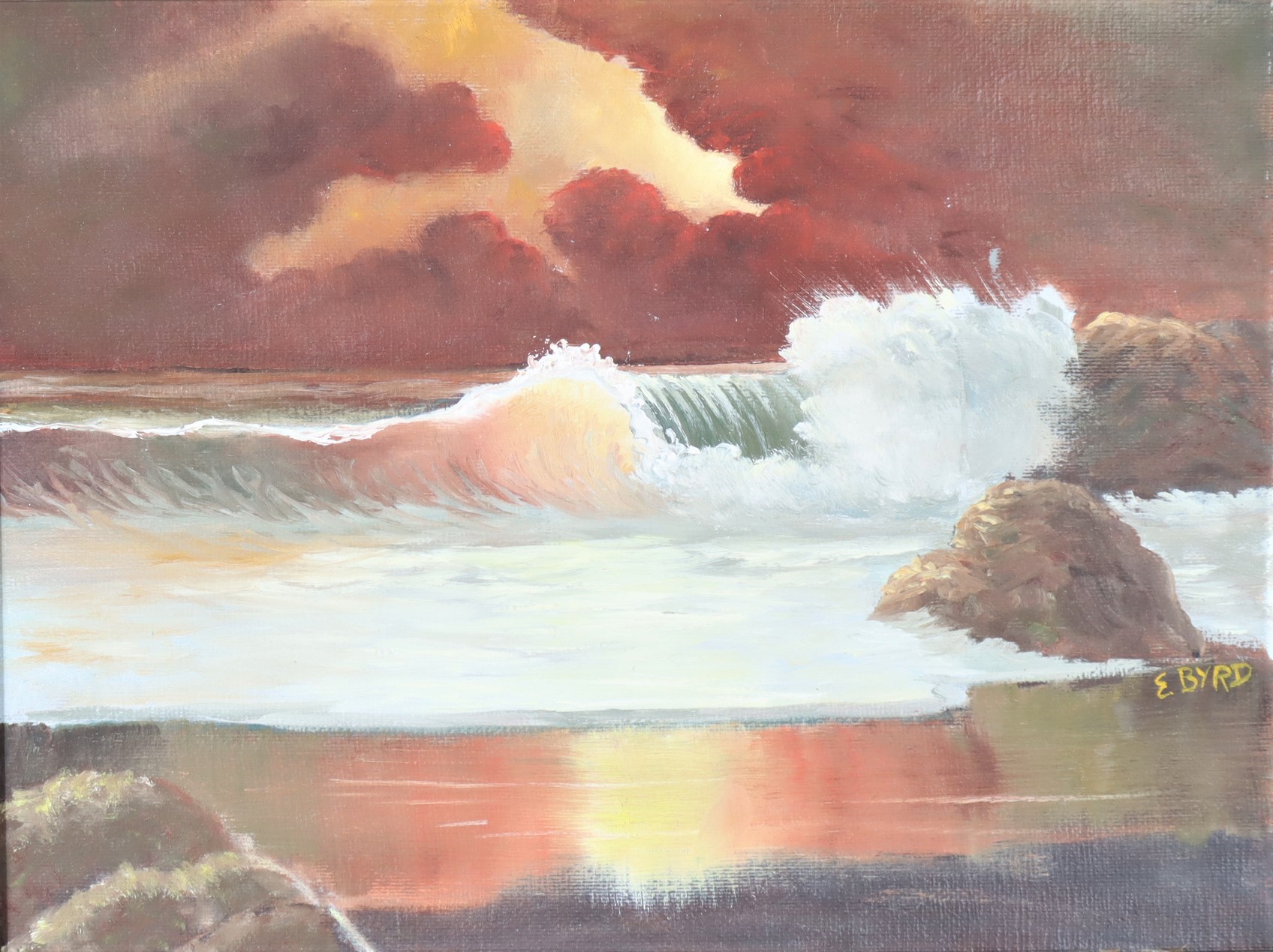 Signed Seascape, Oil on Canvas - Image 4 of 4