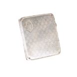 English Sterling Silver Cigarette Case, 2.6 OZT