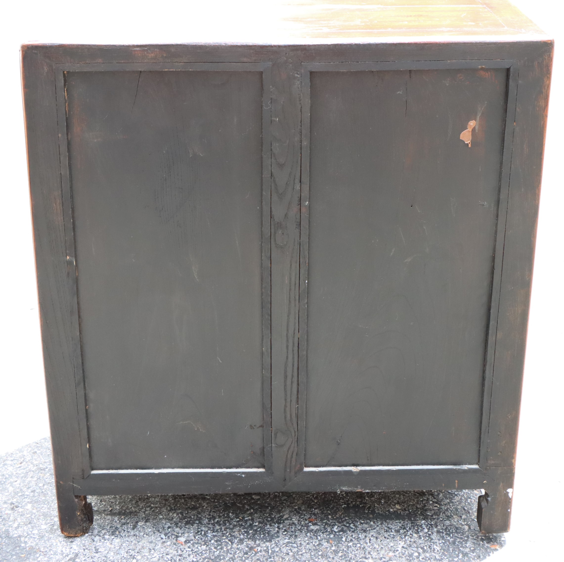 Antique Chinese Wood Cabinet w Seal - Image 13 of 17