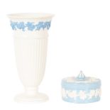 Pair of Wedgwood, Vase and Container
