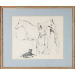 Signed Lithograph of Couple Embracing