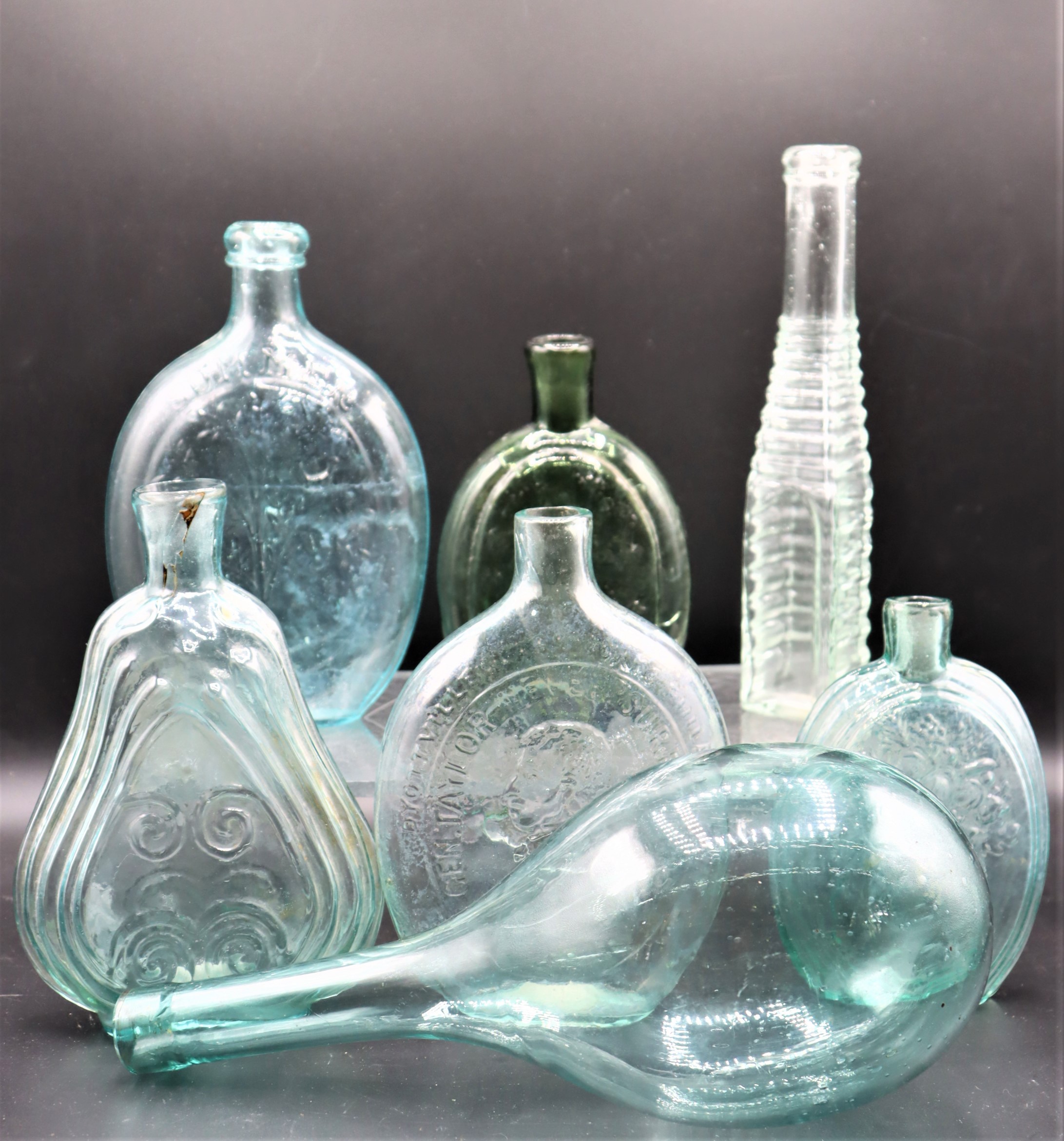 Collection of (7) Antique Glass Bottles