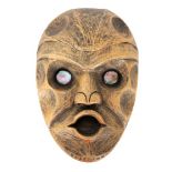 Indigenous Mask with Abalone Eyes