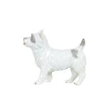 German Dresden Porcelain Terrier Figurine