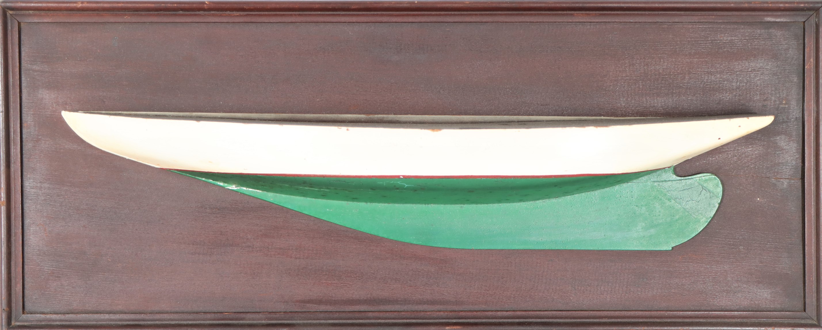 Mounted Wooden Half Boat Hull - Image 2 of 6