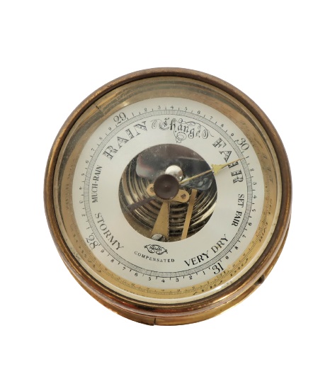 Salem & Co. Brass Barometer