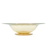 Wide Rim Art Glass Bowl