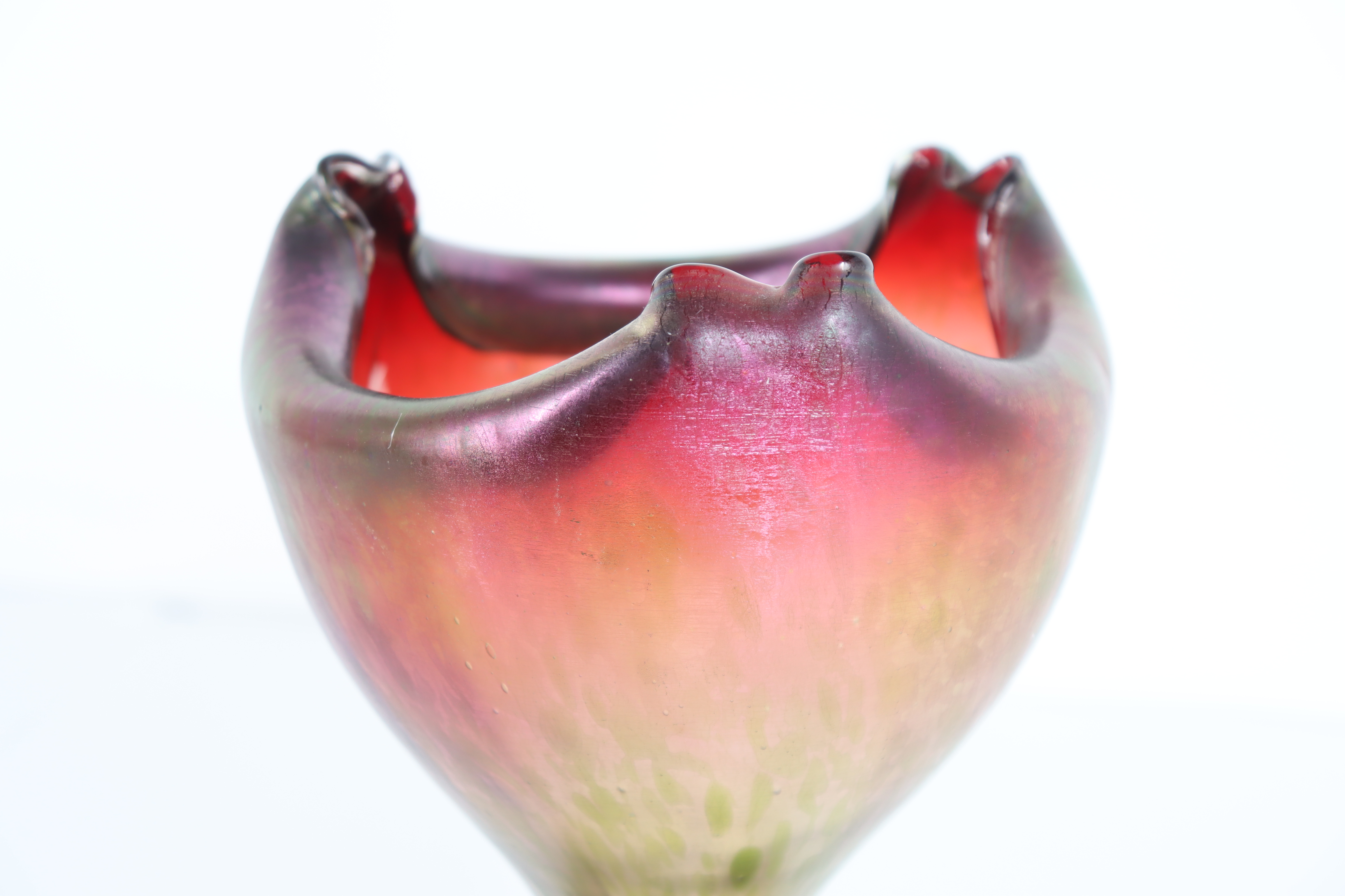 Rindskopf Grenada Iridescent Glass Vase - Image 7 of 13