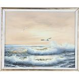 Edmonson Seascape Oil on Canvas Painting