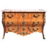 French Style Bombay Chest with Marble Top