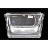 Orrefors Sweden Glass Square Bowl