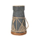 Diminutive Carved & Incised Drum