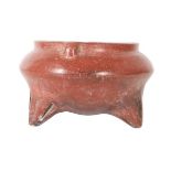 Pre-Columbian Tripod Pottery Bowl
