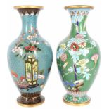 Pair of Chinese Cloisonne Vases