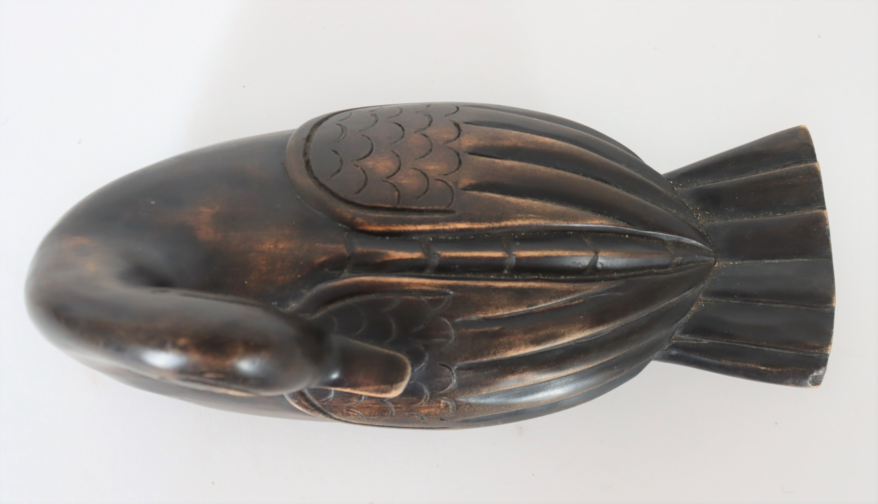 Vintage Hand-Carved Duck Container - Image 3 of 3