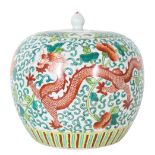 Chinese Porcelain Dragon Jar