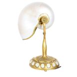 Tiffany NY Gilt Bronze Nautilus Desk Lamp