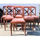 (6) 19th C Mahogany Carved Chairs, Circa 1840