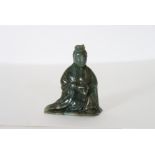 Early 20th C Chinese Jade Carved Quanyin