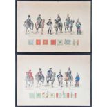 (2) French Calvary Prints