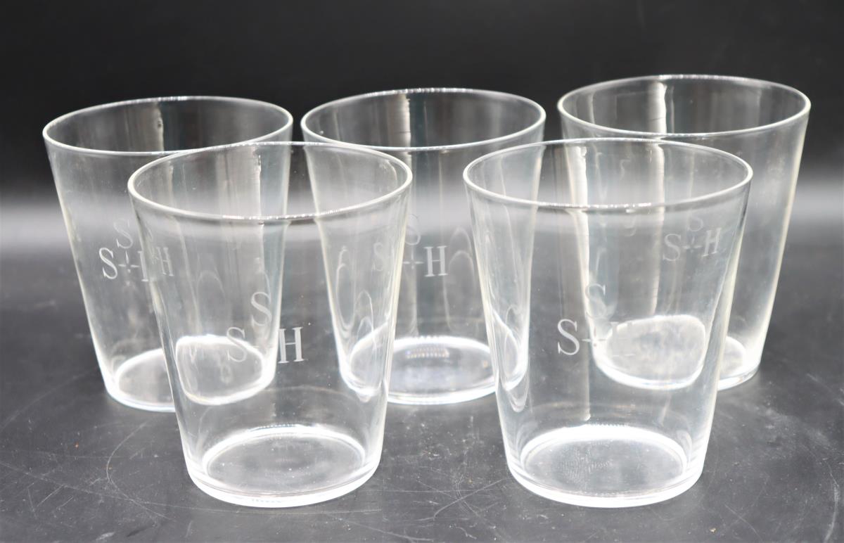 (5) Glass Tumblers