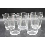 (5) Glass Tumblers