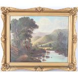 Signed Early California Landscape, O/C