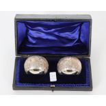 Pair of Sterling Silver Engraved Napkin Rings, 1.6