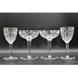 (4) Baccarat Glasses, Champagne and Wine