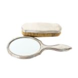 (2) Pair of Ladies 835 Silver Mirror & Brush