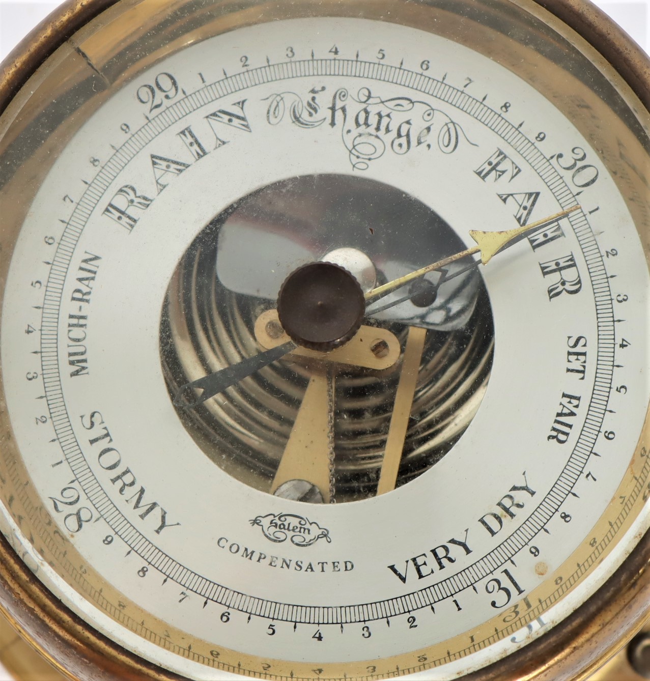 Salem & Co. Brass Barometer - Image 3 of 5