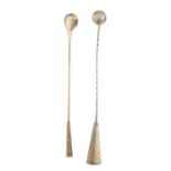 Pair of Sterling Silver Stirrers, 4.5 OZT