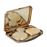 Antique Makeup Case & Mirror