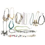 Large Collection of 15 Beaded Necklaces