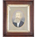 Antique Portrait of a Gentleman, Watercolor