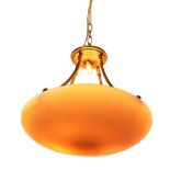 Large Steuben Inverted Dome Chandelier